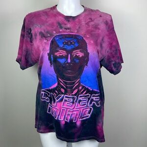 Cyber Mind Neon Tie Dye Tee